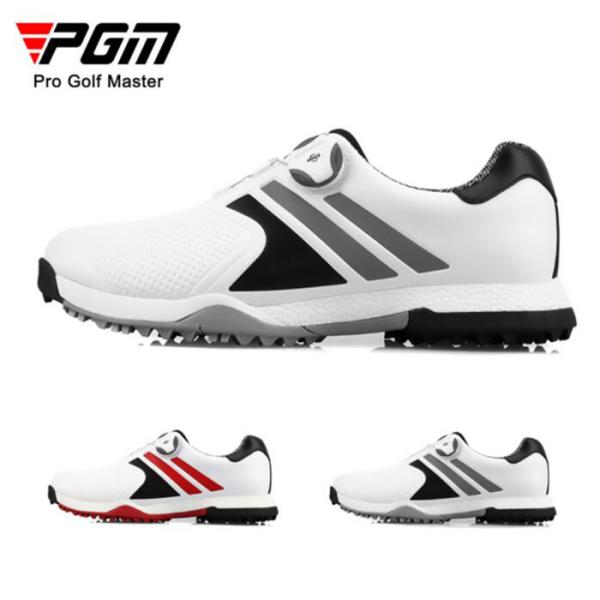 ゴルフメンズシューズ ダイヤル式 防水　滑り止め ソフト スパイク メンズ ゴ ルフ ス パイク　シ...