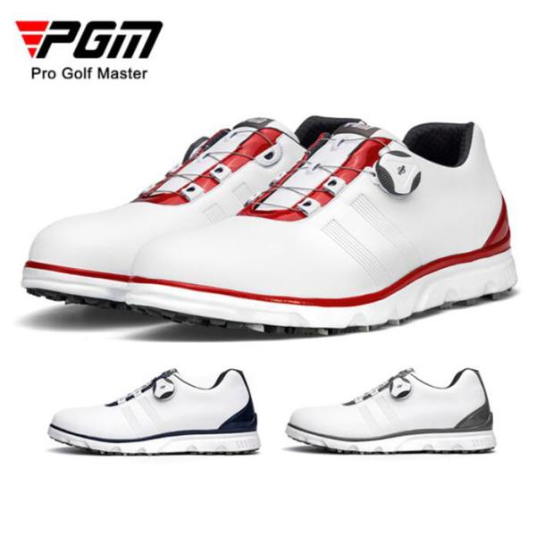 ゴルフシューズ ダイヤル式 防水　滑り止めソフトス パイク メンズ ゴルフ ス パ イクシューズ