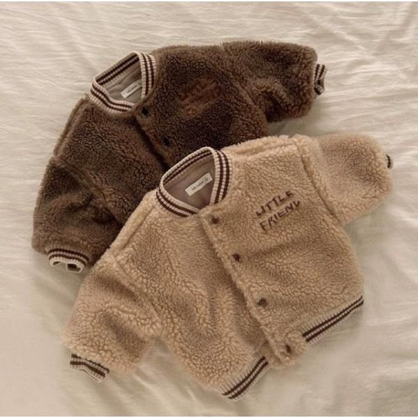 韓国風子供服 キッズ 男女兼用 アウター コート 起毛野球 ジャケット