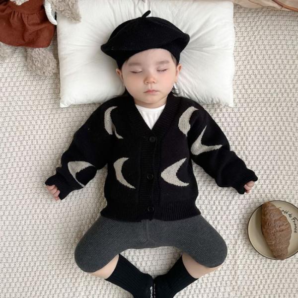 韓国風子供服 ベビー服 キッズ 男女兼用 セーター ニット 冬　アウター カーディガン