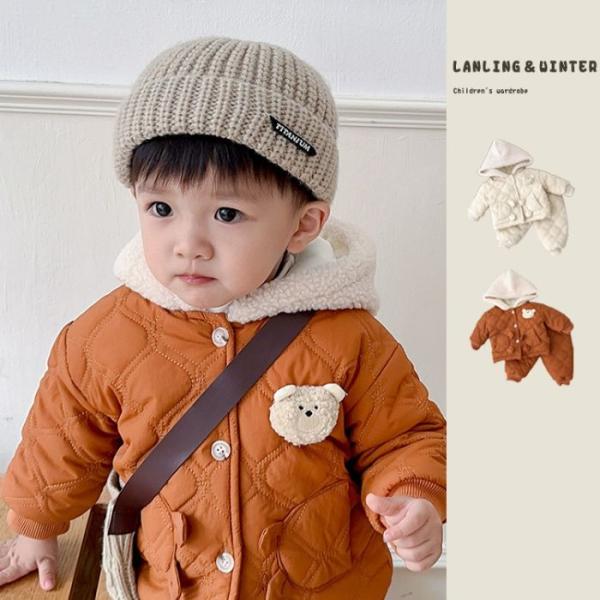 子供服 男の子 韓国風  キッズ 男女兼用  冬用 暖かいコート ジャケット 2色展開