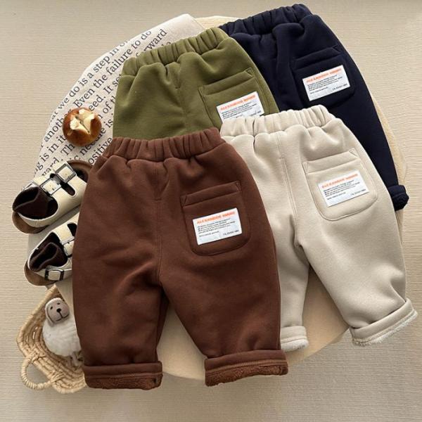 子供服 韓国風 ベビー服 キッズ 男女兼用 ズボン パンツ 4色展開 可愛い 無地