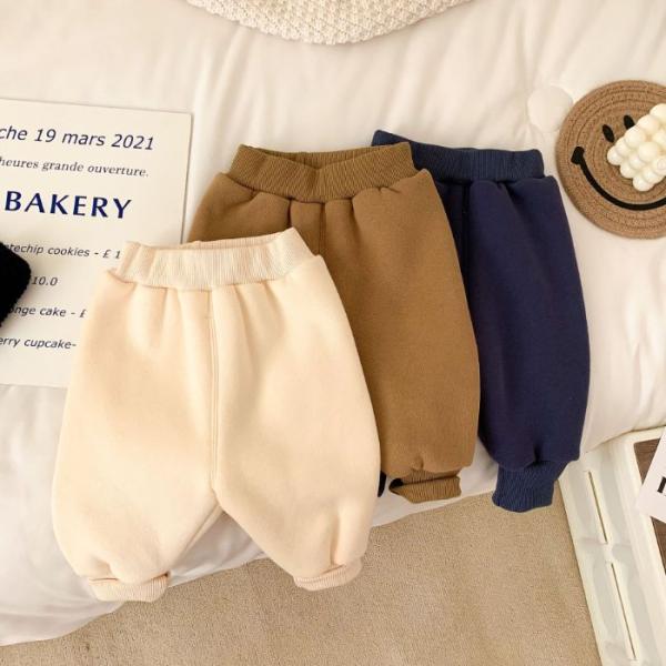 子供服 韓国風 ベビー服 キッズ 男女兼用 ズボン パンツ 3色展開 可愛い 無地