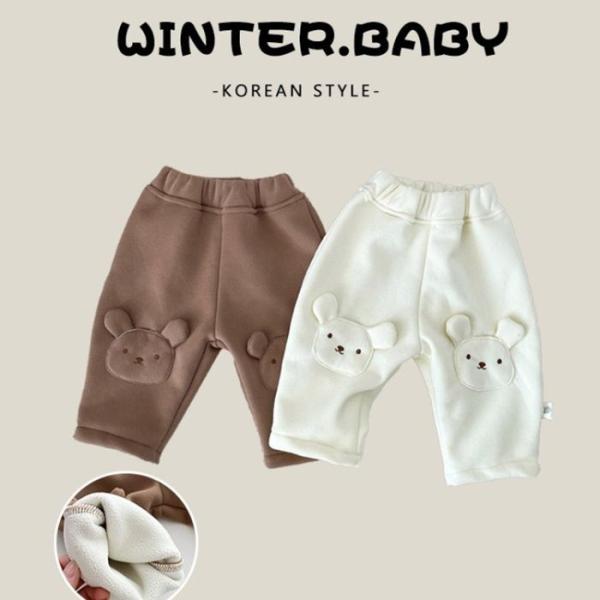 子供服 韓国風 ベビー服 キッズ 男女兼用 ズボン パンツ 2色展開 可愛い キャラクター