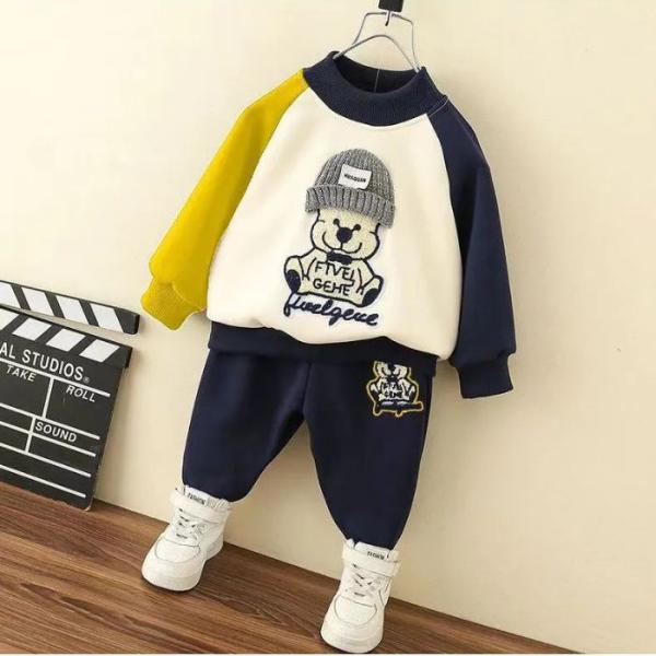 子供服 男の子セットアップ 上下2点セット  スポーツ 春秋服 トップス 長袖 長ズボン 子ども服 ...