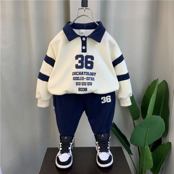 子供服 男の子セットアップ 上下2点セット  スポーツ 春秋服 トップス 長袖 長ズボン 子ども服 ...