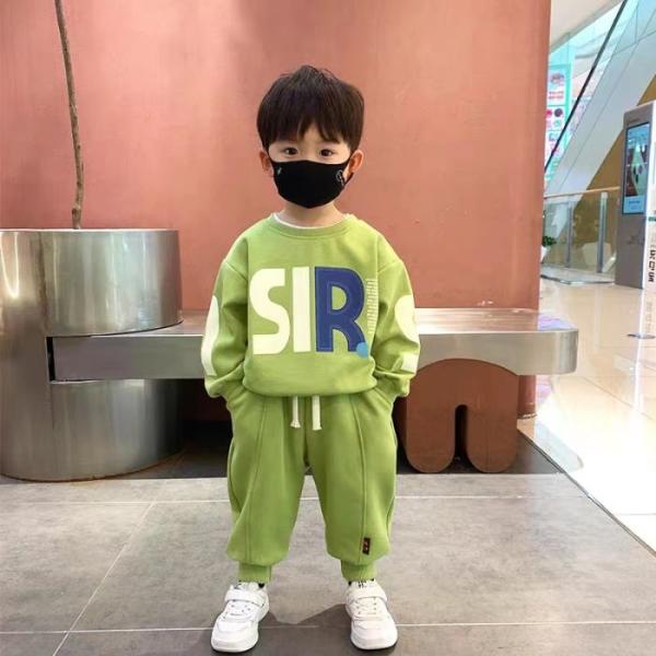 子供服 男の子セットアップ 上下2点セット  スポーツ 春秋服 トップス 長袖 長ズボン 子ども服 ...