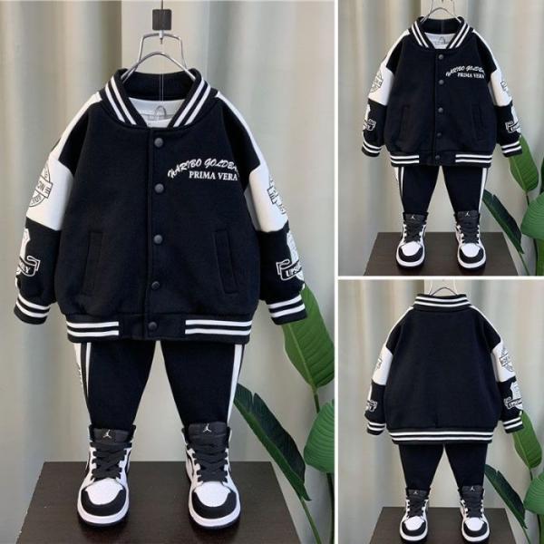 子供服 男の子セットアップ 上下2点セット  スポーツ 春秋服 トップス 長袖 長ズボン 子ども服 ...