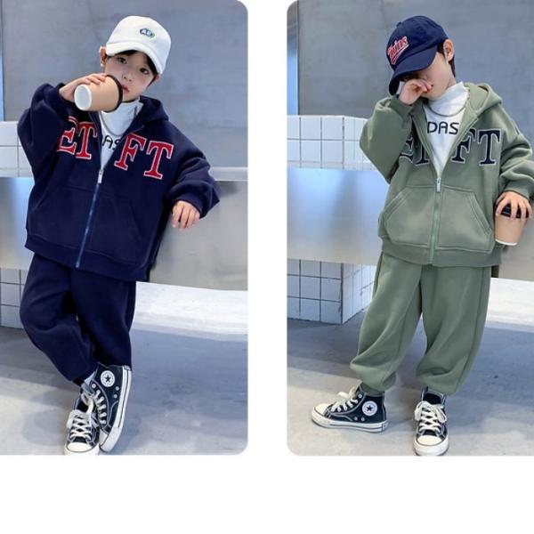 子供服 男の子セットアップ 上下2点セット  スポーツ 春秋服 トップス 長袖 長ズボン 子ども服 ...