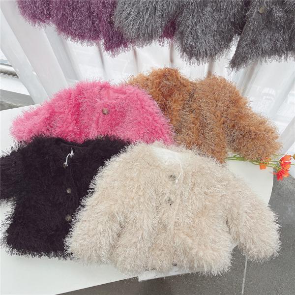 韓国風子供服 ベビー服 キッズ 女の子 もこもこアウター ファーコート