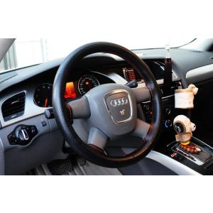 本革 ハンドルカバー ステアリングカバー カーハンドルカバー　軽自動車 普通車 乗用車 38cm