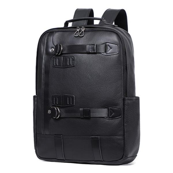 メンズ ビジネスバッグ 本革 牛革バックパック  ヨーロッパ学院風 多用途 通勤通学 リュックサ ッ...