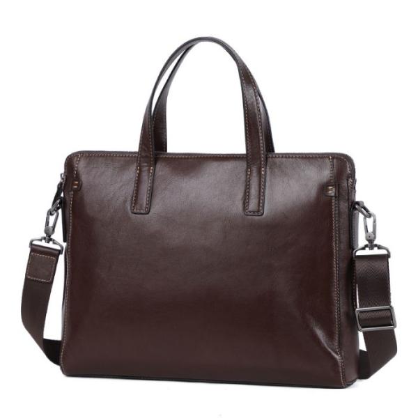 メンズ ビジネスバッグ 本革 牛革ブリーフケース  3種類カラー 多用途 通勤 プレゼント 面接 横...