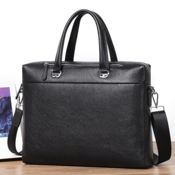 メンズ ビジネスバッグ 本革 牛革ブリーフケース   3way多用途 通勤 プレゼント 面接 横型 ...