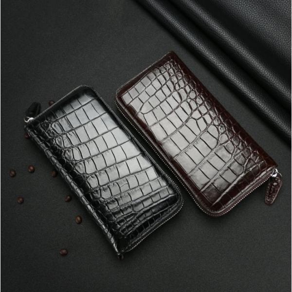 本革　ワニ革　長財布 財布 束入 メンズ財布 レディース財布 クロコダイル革 鰐革 無双仕様 小銭入...
