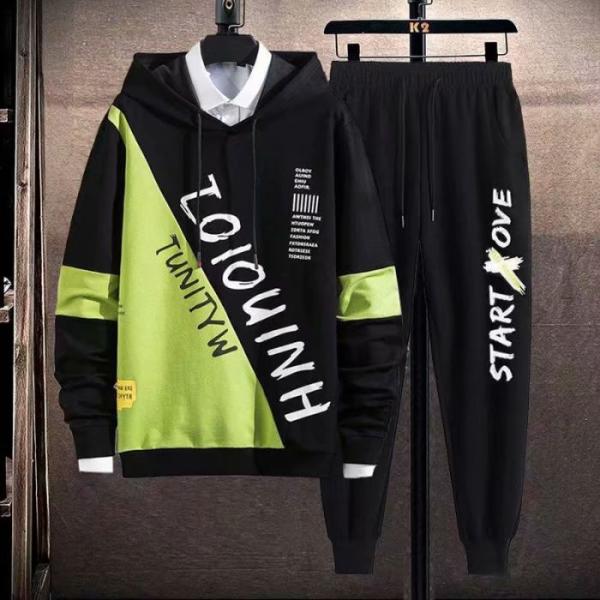 メンズ上下2点セットアップ 部屋着 7色展開 秋冬 長袖 長ズボン オ ーバ ー サイ ズ カジュア...