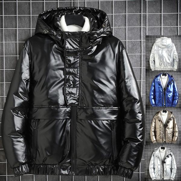 ダウンジャケット メンズ ダウンコート ボリュームネック ストリート 軽量 保 温 アウター 防寒 ...