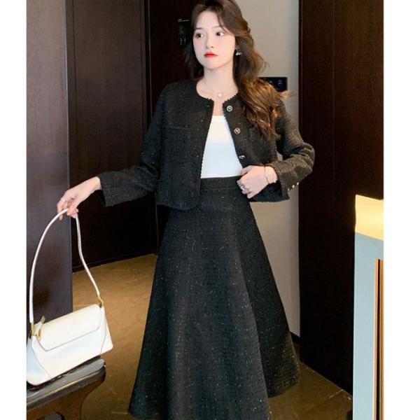 レディーススーツ上下2点セット 長袖 スカート 母親 入園 入学式 卒業 セレモニー フォーマル卒園...