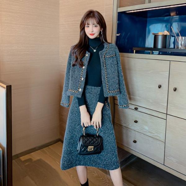 レディーススーツ上下2点セット 長袖 スカート 母親 入園  卒業 セレモニー フォーマル卒園 式 ...