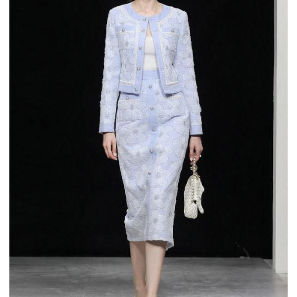 レディーススーツ上下2点セット 長袖 スカート 母親 入園 卒業 セレモニー フ ォーマル卒園 式 ...