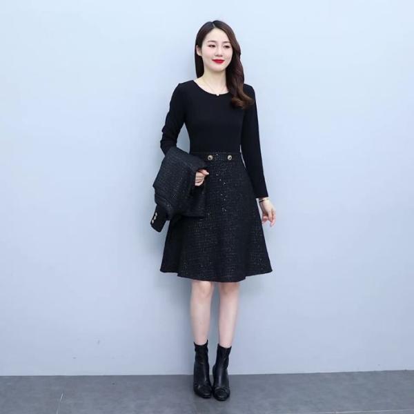 レディーススーツ上下2点セット 長袖 ワンピース 母親 入園 卒業 セレモニー フ ォーマル卒園 式...