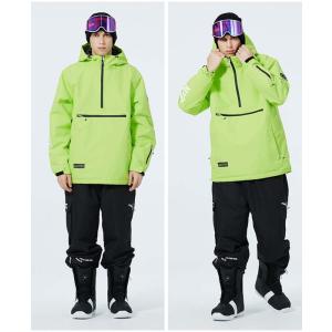 スキーウェア 男女兼用上下セット 暖かめな帽子付きジャケット+パンツ レジャースポート ス ノー ボ...