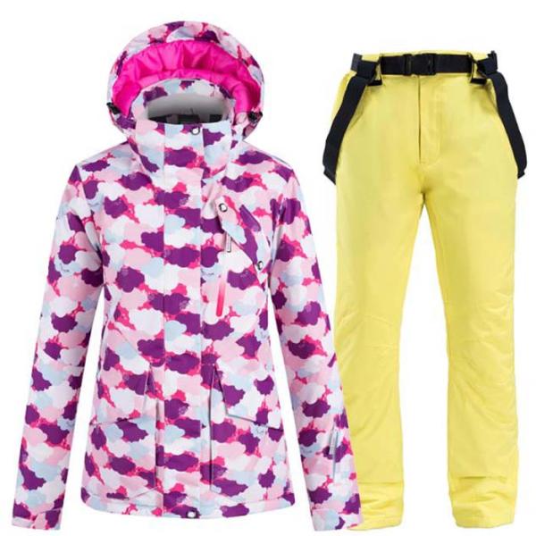 スキーウェア　上下セット 男女兼用 暖かめなジャケット+パンツ レジャースポート スノーボードウェア...