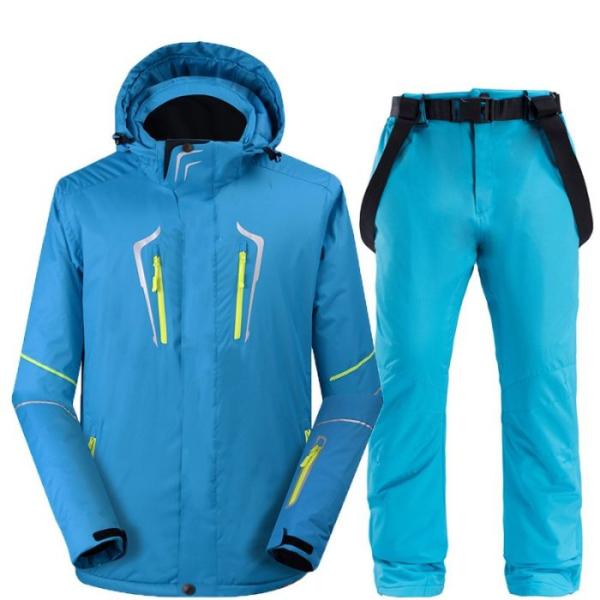 男メンズスキーウェア上下セット 防風防水 暖かめなジャケット+パンツ レジャ ースポート スノー ボ...