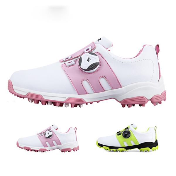 ゴルフシューズ 子供 男女兼用ハイキングシューズ アウトドア靴 スポーツ靴 ウォーキングシューズ 遠...