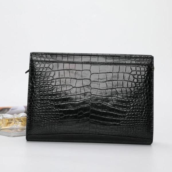 本革　ワニ革　 メンズ ビジネスバック メンズクラッチバッグ  ハンドバッグ　手提げ カバン 多機能...