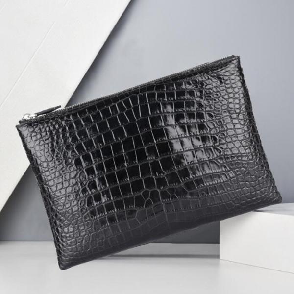 本革　ワニ革　 メンズ ビジネスバック メンズクラッチバッグ ハンドバッグ　手提げ カバン 多機能 ...