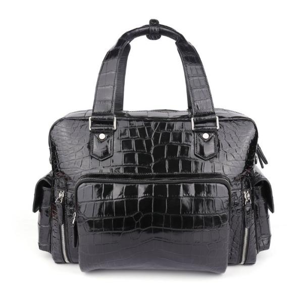 本革　ワニ革　 メンズ ビジネスバック ハンドバッグ 手提げ 通勤 カバン 多機 能 多収納