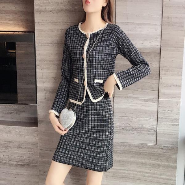 レディースニットセットアップ トップス+スカート 2点セット  カジュアル系 春秋用 触り心地よい ...