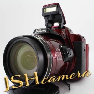 【中古】Nikon デジタルカメラ COOLPIX P520 光学42倍ズーム バリアングル液晶 レッド P520RD｜jsh