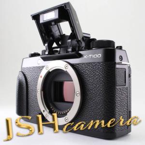 【中古】FUJIFILM ミラーレス一眼 カメラ X-T100ブラック X-T100-B｜jsh