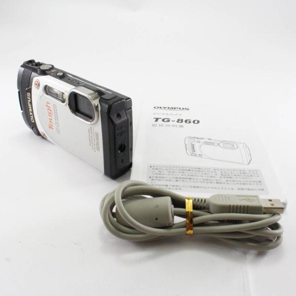 OLYMPUS デジタルカメラ STYLUS TG-860 Tough ホワイト 防水性能15ｍ 可...