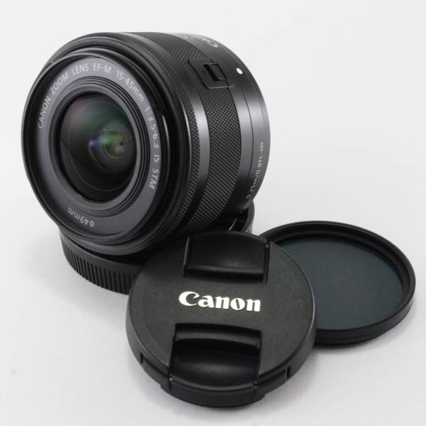 Canon 標準ズームレンズ EF-M15-45mm F3.5-6.3IS STM(グラファイト) ...