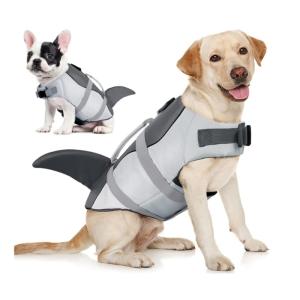犬 ライフジャケット サメ 小型犬 中型犬 大型犬向け ペット用品 救命胴衣 フローティングベスト水...