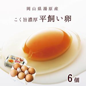 平飼い卵70個11/19常温発送 平飼い卵10個入 岡山県湯原温泉郷 味濃いたまご [月曜着の場合→金曜