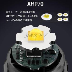 懐中電灯 LED 強力 軍用 超高輝度 800...の詳細画像2