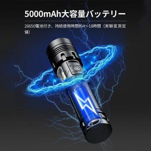 懐中電灯 LED 強力 軍用 超高輝度 800...の詳細画像5