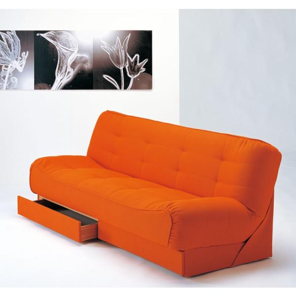 [送料無料]　日本製国産ソファーベッド　ケビンハイバック　KEVIN（引き出し付）