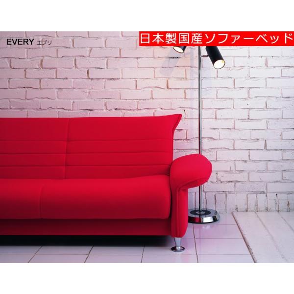 [送料無料]　日本製国産ソファーベッド　エブリ　EVERY（前面スライド式）