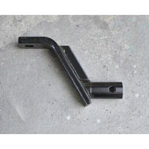 ヒッチ ボールマウント スラント型ロング スチール 丸パイプ ブラック 長サ240mm ライズ150mm タイトジャパン TIGHTJAPAN 0208-13｜jsptokai