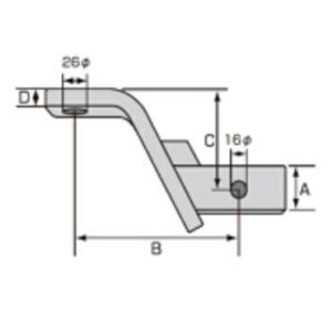 ヒッチ ボールマウント 角スラント型 ロングタイプ スチール製 0208-18 タイトジャパン TIGHTJAPAN｜jsptokai