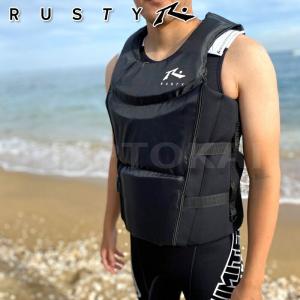 ライフジャケット RUSTY 420601ウェイクボード SUP ネオプレン メンズ レディース男女共用｜jsptokai