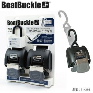 BoatBuckle ボートバックル ラチェット式 トランサム タイダウンベルト ステンレス製 714256 荷締メ 水上バイク ジェットスキー トレーラー ラッシングベルト｜jsptokai