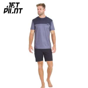 JETPILOT ジェットパイロット ラッシュガード メンズ VENTURE HYDRO TEE ラッシュシャツ 半袖 ジェットスキー JA24184  2025新作｜jsptokai