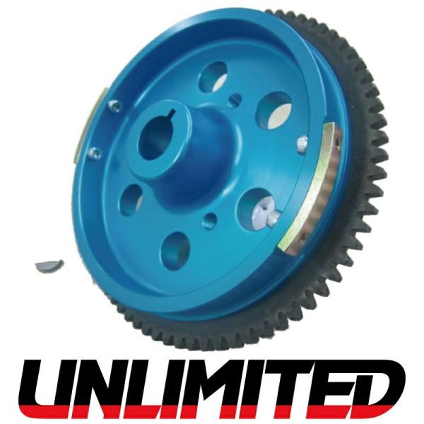 UNLIMITED アンリミテッド ジュラルミンフライホイール 軽量 Kawasaki カワサキ 7...