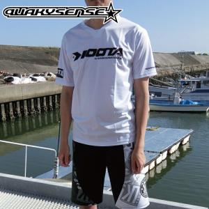 quakysense クエーキーセンス KOOTA メンズ クールシャツ 半袖 水上バイク ショートスリーブ UVケア ラッシュガード ジェットスキー 黒/白 M-XL KCS518｜jsptokai